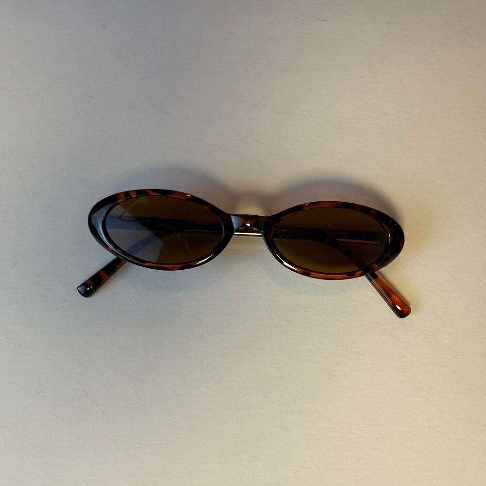 Y2K Brown Black Cat Eye Sunglasses Unisex Retro Streetwear UVA UVB - Picture 7 of 7